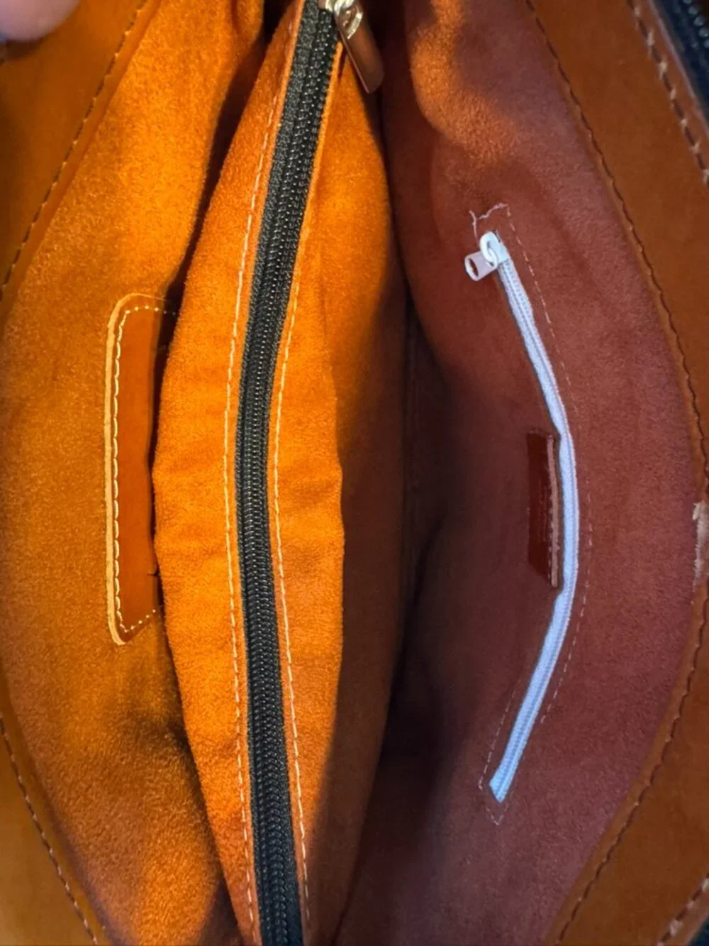 Vera Pelle The Cloe cognac glazed leather convertible purse/backpack